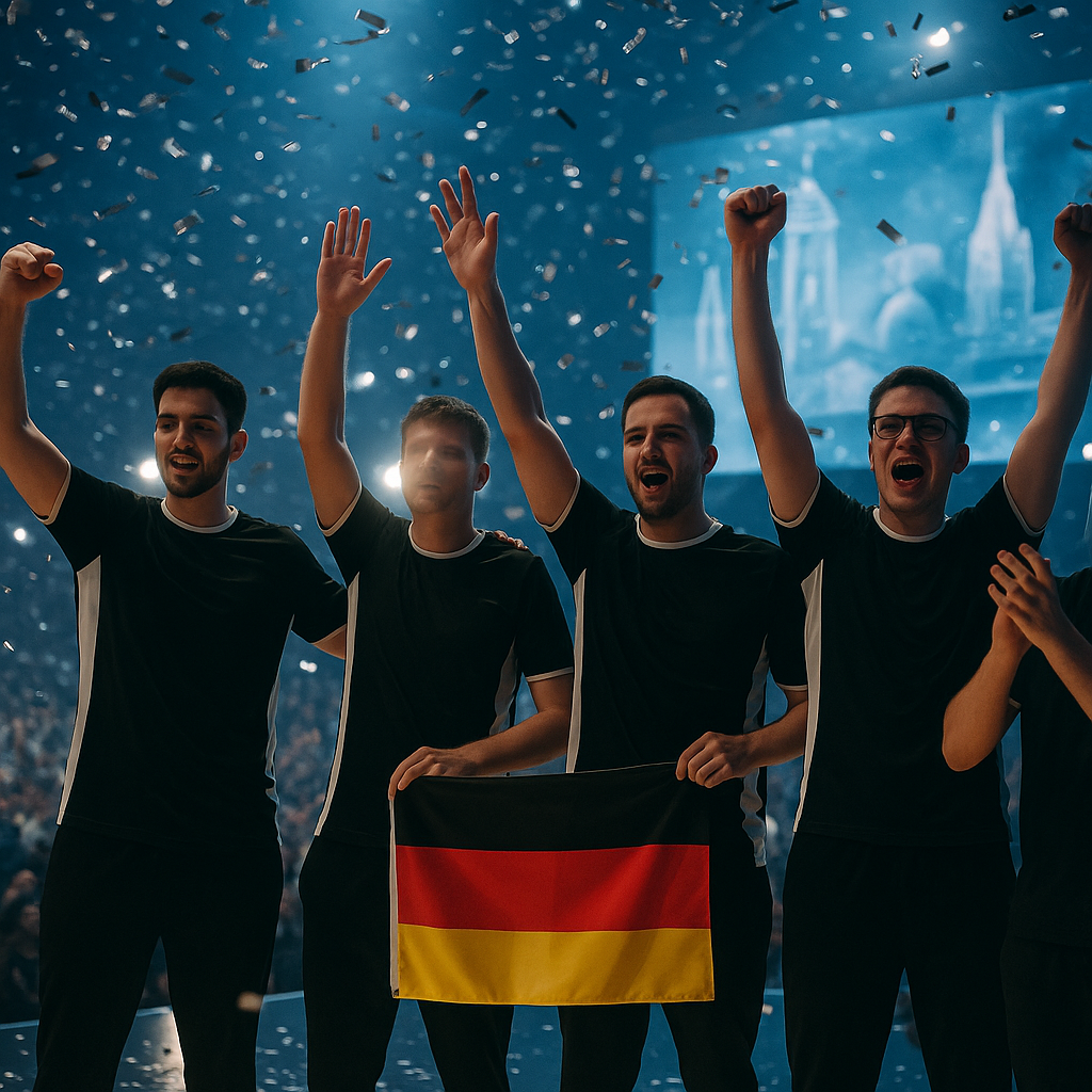 Reporterskie zdjęcie: drużyna BIG świętuje awans do finału HLC Belgrade i zaproszenie na Cologne